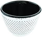 Restaurantware 2 oz White Cast Iron Tea Cup, 2 Pack - Image 2