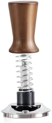 51/53/58MM Solid Wood Espresso Tamper Manual Press Coffee Tampers with Calibrated Spring Loaded Home Coffee Barista Accessories(53MM-Thread) - Image 5