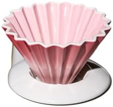 Porcelain Coffee Dripper Ceramic Filter Cup Reusable Filters Funnel Manual Brew Tool Chic Home Barista Accessories(Color 2) by Unknown