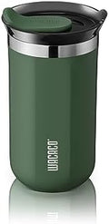 WACACO Octaroma Lungo Vacuum Insulated Coffee Mug, Double-wall Stainless Steel Travel Tumbler With Drinking Lid, 10 fl oz(300ml), Pomona Green by WACACO