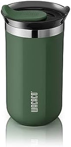 WACACO Octaroma Lungo Vacuum Insulated Coffee Mug, Double-wall Stainless Steel Travel Tumbler With Drinking Lid, 10 fl oz(300ml), Pomona Green by WACACO
