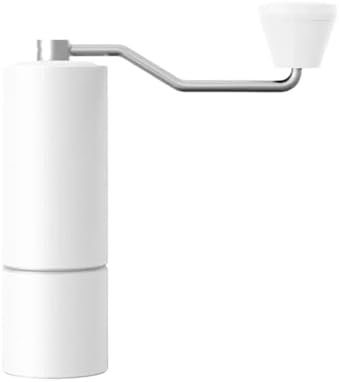 Manual Coffee Grinder Burr Inside Portable Hand Grinder With Double Bearing Positioning(White) by Unknown