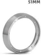 Portafilter Funnel 2-Piece Stainless Steel Coffee Dosing Ring Coffee Dosing Accessories(Silver Color 51mm) - Image 2