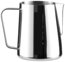 450ml 600ml Steaming Milk Pitcher Art Coffee Milk Foam Jug Stainless Steel Milk Steam Pitcher Cafe Bar Accessorie(Glossy 600ml) by Unknown