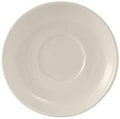 Tuxton China TRE-029 Espresso Saucer, 4-5/8" Diameter, Round, Coupe, Microwave and Dishwasher Safe, Oven Proof, Fully Vitrified, Ceramic, DuraTux, Reno/Nevada, American White/Eggshell, Pack of 36 by Tuxton