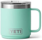 YETI Rambler 10 oz Ceramic Lined Stackable Mug, Vacuum Insulated, Stainless Steel with MagSlider Lid, Seafoam by YETI