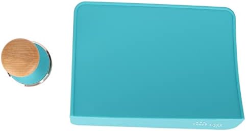 Aramox Tamping Mat Silicone Coffee Tamper Mat Set with Beech Handle Tamper 2 Pcs 90 Degree Edge Even Press Surface for Home Office Lovers (51mm / 2.01in) - Image 5