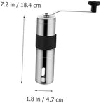 GALPADA Manual Coffee Grinder Hand Crank Portable Stainless Steel Bean Mill Adjustable Grinding for Home and Travel Brewing - Image 2