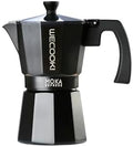 WECOOK! Bella Espresso Maker, Black, Aluminium, Mocha Coffee Maker, 6 Cups (300 ml), Silicone Seal & Safety Valve, Suitable for Gas, Electric and Glass Ceramic - Not for Induction by WECOOK%21