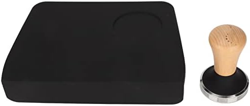 Coffee Tamper Mat with Tamper Slot Silicone Tamping Pad Beech (58mm / 2.28in Tamper) by Unknown