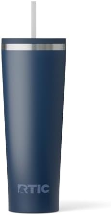 RTIC 28oz Everyday Tumbler, Insulated, Ceramic Lined, Navy by RTIC