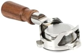 Coffee Machine Handle,Compatible For Breville, 870 875 878 880 54mm Bottomless Coffee Portafilter Naked Coffee Handle With Basket Barista Tool(S walnut wood) by Unknown