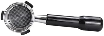 54mm Bottomless Portafilter, Naked Filter Basket Compatible for Breville 870 878 880 Espresso Replacement Accessory(54mm Black Plastic) by Unknown