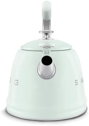 SMEG Stovetop Whistling Kettle – 50s Retro Style, 2.3 Liter (10 Cup / 2.4 Quart) Stainless Steel Tea Kettle with Iconic Design & Whistle – Premium Kitchen Statement Piece-Pastel Green - Image 5