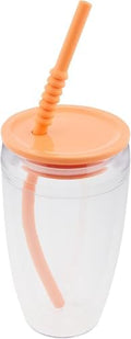 BODUM PAVINA TO GO K11849-447SA-447-Y21 Double Wall Tumbler (Plastic), 10.1 fl oz (300 ml), Bellini (Limited Color) Set of 2, Genuine Product by Bodum