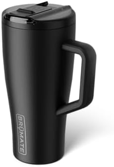 BrüMate Era Flip 30oz Tumbler with 100% Leakproof Covered Straw Lid | Hygienic Covered Straw | Insulated Stainless Steel Water Bottle with Handle | Cup Holder Friendly | BPA-Free (Matte Black) - Image 2