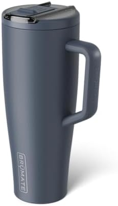 BrüMate Era Flip 40oz Tumbler with 100% Leakproof Covered Straw Lid | Hygienic Covered Straw | Insulated Stainless Steel Water Bottle with Handle | Cup Holder Friendly | BPA-Free (Nightfall Blue) - Image 2