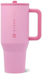 HydroJug Traveler 40oz, Insulated Tumbler with Handle & Straw, Petal by Hydrojug