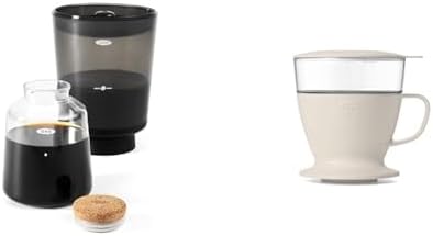 OXO Brew Compact Cold Brew Coffee Maker & Brew Single Serve Pour-Over Coffee Maker, 12 ounces, White by Unknown