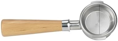 58mm Bottomless Portafilter ，Compatibility For Breville BES900/920/980 Coffee Machine Handle 304 Stainless Steel 2 Ears(58mm-Breville-Beech) by Unknown