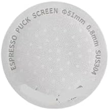 Titanium Coating Espresso Puck Screen 51/53/58.5mm Reusable Metal Filter 0.8mm Thickness Lower Shower Screen(51mm Puck Screen) by Unknown