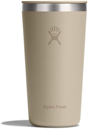 Hydro Flask All Around Tumbler Press-in Lid, Insulated Travel Mug, Stainless Steel Coffee Cup 20 Oz Oat Tan by Unknown