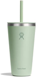 Hydro Flask All Around Tumbler Straw Lid, Insulated Travel Mug, Stainless Steel Coffee Cup 28 Oz Aloe by Unknown