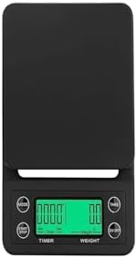 Electronic Scale, 3kg 0.1g 5kg Coffee Weighing Drip Scale with Timer Digital Kitchen High Precision LCD Scales,for Meal Prep, Baking and Cooking(Black) by Unknown