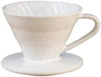 Cracked Ceramic Design Pour Over Coffee Dripper, Food‑Grade Material Barista Accessory for Home and Cafe Brewing(01 2Cups) by Unknown