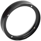 Portafilter Funnel 9 Pcs Coffee Metering Ring Aluminum Alloy Magnetic Handle Powder to Prevent Flying (51/53/58mm)(Black-58MM-) by Unknown