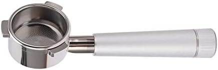 Fabater Stainless Steel 54mm Bottomless Coffee Portafilter 3 Ears for 8 Series, Food Grade Coffee Machine Accessories with Single Layer Filter (Silver) - Image 6