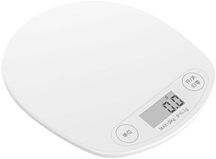 高精度电子秤家用厨房烘焙称小型克重称精准克称台秤 -白色-0.1g高精度 5KG大量程·防水 高灵敏【烘焙】 by Thcbme