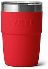 YETI Rambler 8 oz Insulated Coffee Mug with Lid - Stackable Double-Wall Vacuum Insulated Coffee Cup - DuraSip Ceramic Lining - Barista-Friendly Design - Stainless Steel - Dishwasher Safe - Image 6