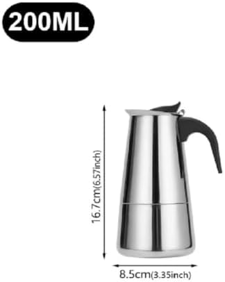 Moka Pot Stovetop Espresso Maker 50-600ml Italian Coffee Machine Aluminum - Image 2