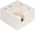 IKAPE ABS Espresso Knock Box, 7-in-1 Coffee Tool Organizer Storage Station for 51,54,58MM Tamper, Distributor, Portafilter & Puck Screen Espresso Accessories(White) by IKAPE