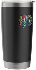 Disney Princess Alphabet Monogram Mermaid Letter A for Ariel Stainless Steel Insulated Tumbler - Image 3