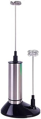 Milk Frother Handheld Foam Maker for Lattes - Whisk Drink Mixer for Coffee, Mini Foamer for Cappuccino, Frappe, Matcha, Hot Chocolate by Unknown