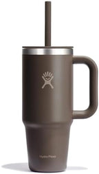 Hydro Flask Travel Tumbler with Handle, Lid and Straw - Insulated Stainless Steel in 24 Oz Sandpiper by Unknown