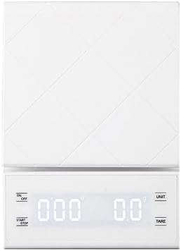 3kg/0.1g Digital Kitchen Weight Grams Electronic Balance High Precision Coffee Scale Portable with Timer Food Espresso(Battery version-01) by Unknown