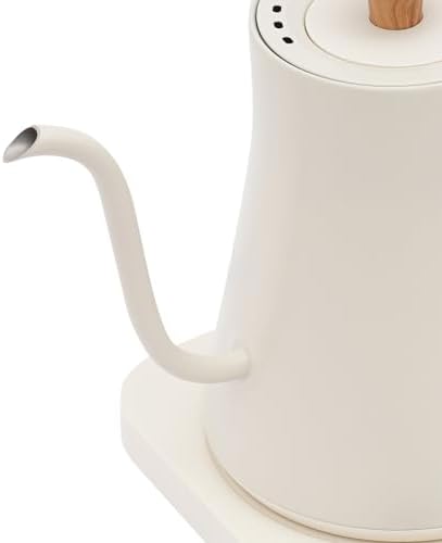 Electric Gooseneck Kettle,1200W Electric Tea Kettle With Stainless Steel Inner Lcd Screen Timing Constant Temperature Control Quick Heating Water Boiler For Coffee Tea Brewing (white) - Image 6