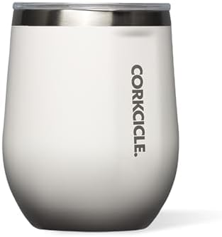 Corkcicle Stemless Wine Tumbler with Lid, 12 oz, Oat Milk by Corkcicle