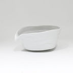 Urban Tokyo Meisen Pottery Handmade Ceramic Matcha Bowl with Pouring Spout, Japanese Minoyaki Pottery, Tea Ceremony Whisking, 18oz, Made in Japan (Shiro Matto (White Matte)) by Urban+Tokyo