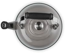 Le Creuset Enamel On Steel Whistling Tea Kettle, 1.7 qt., Oyster - Image 4