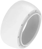 Compatible With IKAPE Magnetic Espresso Dosing Funnel, 10 Magnets Aluminum Coffee Dosing Ring In Black White, Universal 51mm 54mm 58mm Size Matched With Breville Portafilter(White 51MM) by Unknown