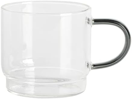 Gibson Soho Lounge Stackable Glass Espresso Cups with Rack, 4-Piece Set, 3.8oz – Durable Glass Coffee Cups - Image 3