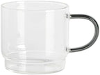 Gibson Soho Lounge Stackable Glass Espresso Cups with Rack, 4-Piece Set, 3.8oz – Durable Glass Coffee Cups - Image 3