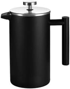 Press Coffee Maker, Coffee Press, Caffettiere，Coffee Maker， Coffee Kettle 304 Stainless Steel French Press Coffee Pot French Hand Brew Coffee Utensils Set of Tea Brewing Double Insulation (Color : Bla by Unknown