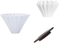 Origami Filter Cup Ceramic Coffee Hand Brewed Pot Drip Cover(White suit) by Unknown
