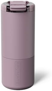 BrüMate Strova 18oz 100% Leakproof Insulated Coffee Mug | Ceramic-Lined Interior | Built-In Silicone Sleeve for Travel | Locking Flip Lid (Lilac Dusk) by Br%C3%BCMate