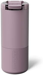 BrüMate Strova 18oz 100% Leakproof Insulated Coffee Mug | Ceramic-Lined Interior | Built-In Silicone Sleeve for Travel | Locking Flip Lid (Lilac Dusk) by Br%C3%BCMate